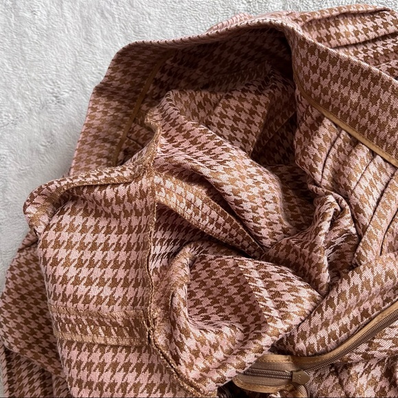 NWT Massimo Dutti Wide Leg Culotte Pleated Houndstooth Trouser Pants Spring 2018 - Picture 14 of 17